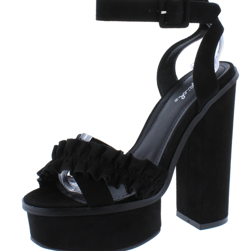 Azalia Ruffle Platform Heel